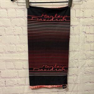 Harley-Davidson Striped Black and Red Scarf